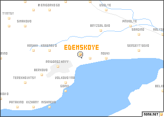 map of Edemskoye