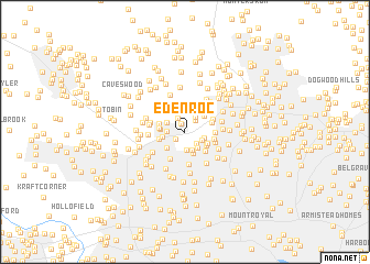 map of Eden Roc