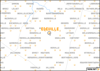 map of Édeville