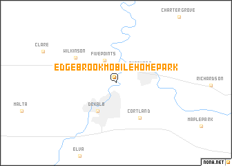 map of Edgebrook Mobile Home Park