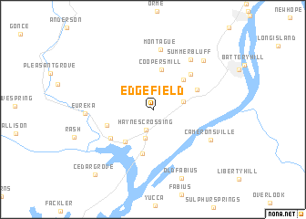 map of Edgefield