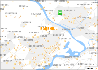 map of Edge Hill