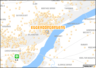 map of Edgemoor Gardens