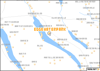 map of Edgewater Park