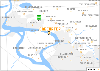 map of Edgewater