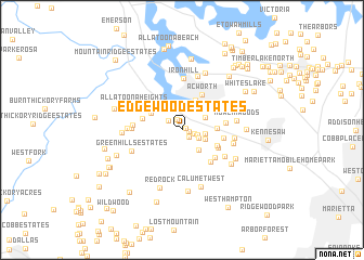 map of Edgewood Estates