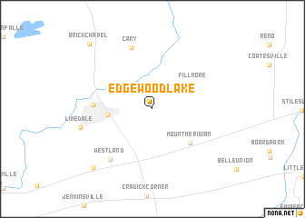 map of Edgewood Lake