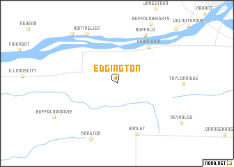 map of Edgington