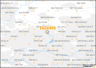 map of Edgware