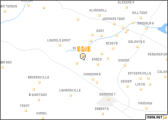 map of Edie