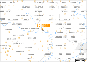 map of Edingen