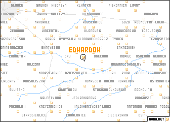 map of Edwardów