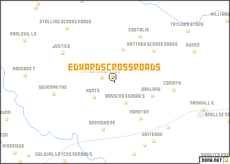 map of Edwards Crossroads