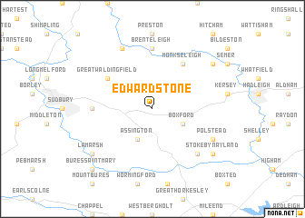 map of Edwardstone