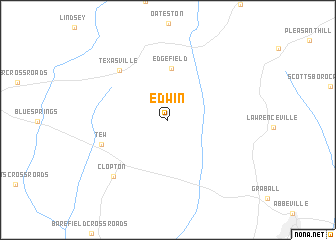 map of Edwin