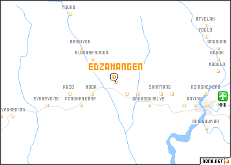 map of Edzamangen