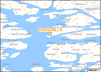 map of Eerikvalla