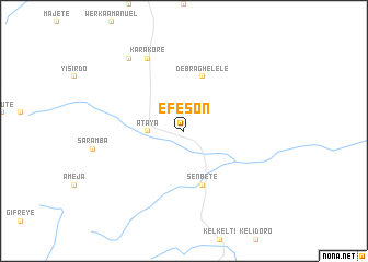 map of Ēfēson