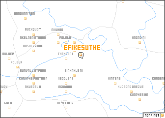 map of eFikesuthe