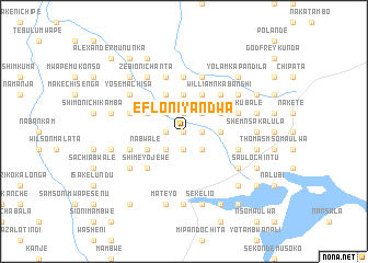 map of Efloni Yandwa