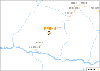 map of Efoku