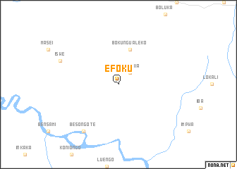 map of Efoku