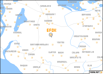 map of Efok