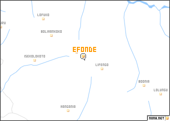 map of Efonde