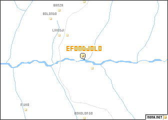 map of Efondjolo