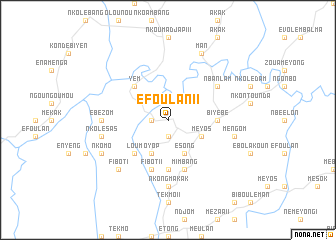 map of Éfoulan II