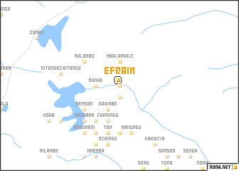 map of Efraim