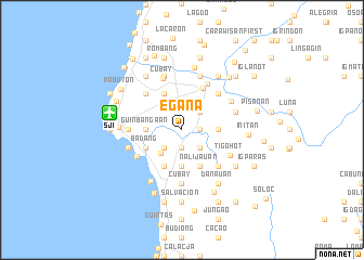 map of Egaña