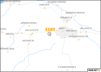 map of Egan