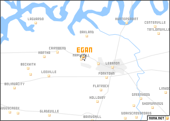map of Egan