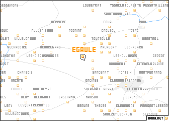 map of Égaule