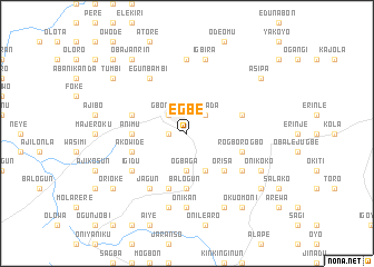 map of Egbe
