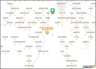 map of Egbiri