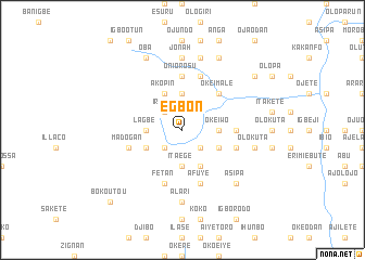 map of Egbon