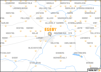 map of Egeby