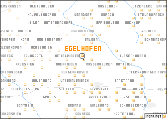 map of Egelhofen