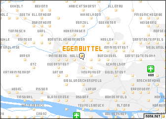 map of Egenbüttel