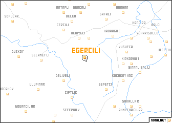 map of Eğercili