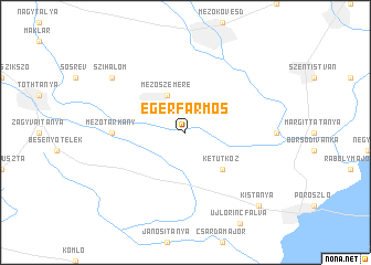map of Egerfarmos