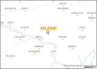 map of Eglesiai