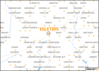 map of Égletons