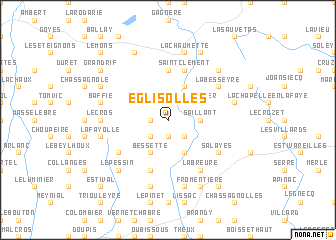 map of Églisolles