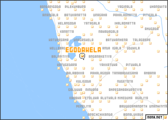 map of Egodawela