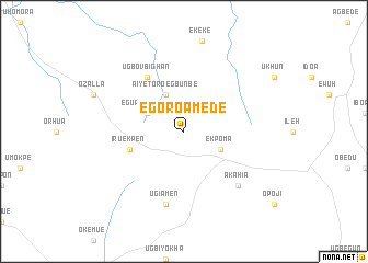 map of Egoro Amede