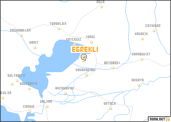 map of Eğrekli