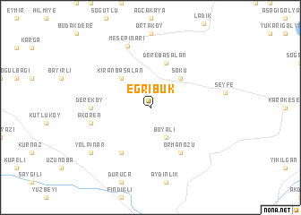 map of Eğribük